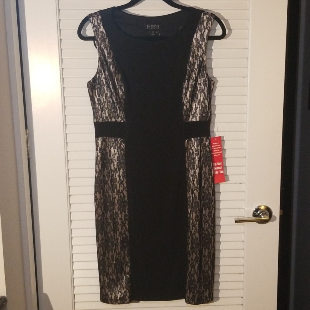 Lace Colorblock Dress